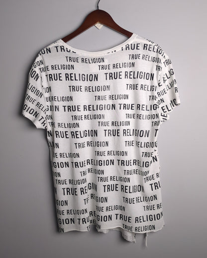 True Religion White Graphic T-Shirt