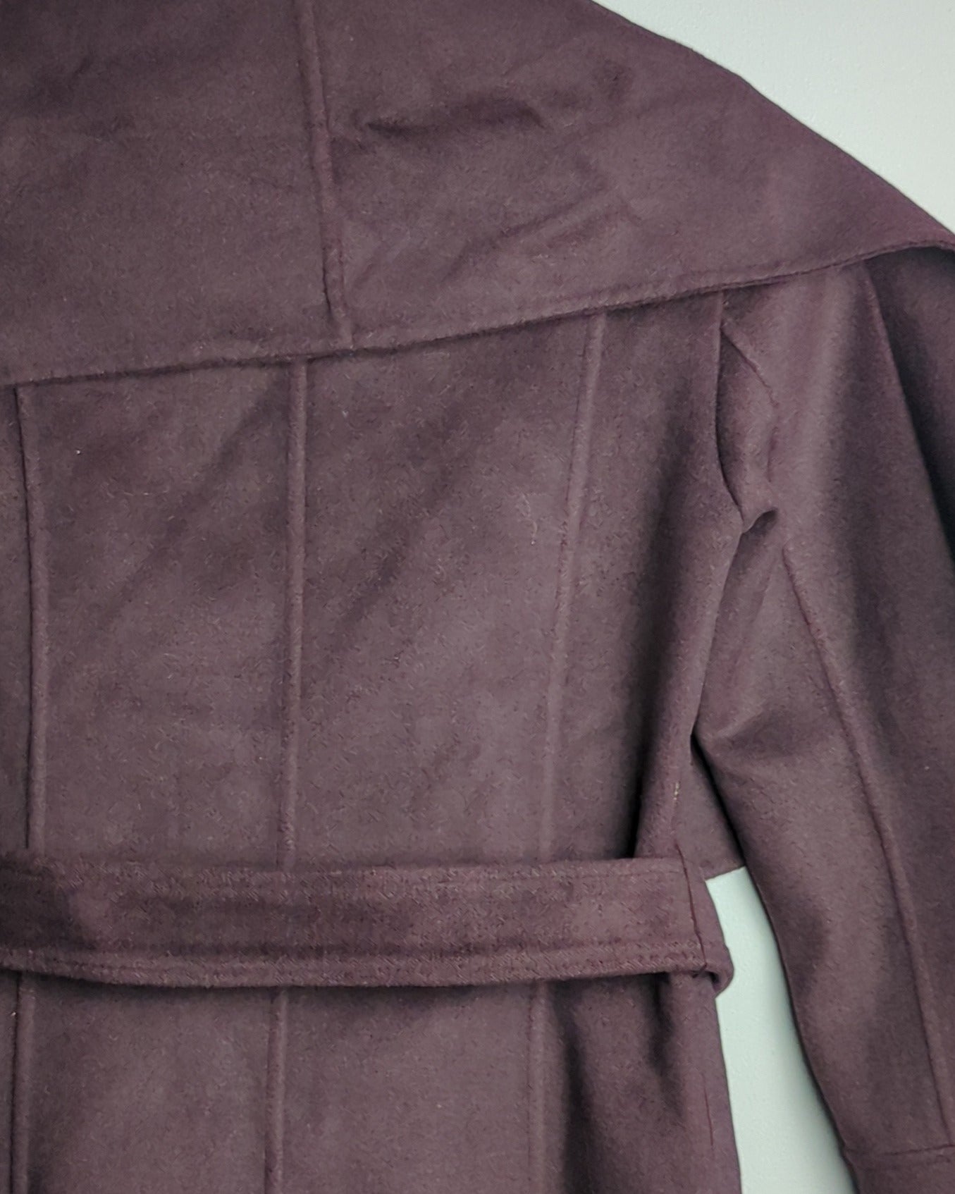 Forever New Wine Wrap Coat
