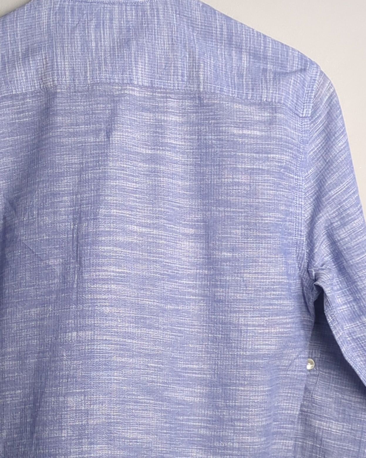 Fabindia Blue Mandarin Shirt