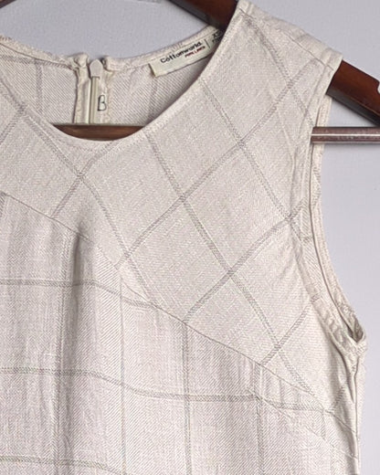 Cotton World Beige Shift Dress - Needs mending