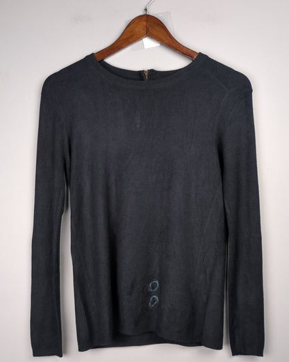 Black Back-Zip Sweater