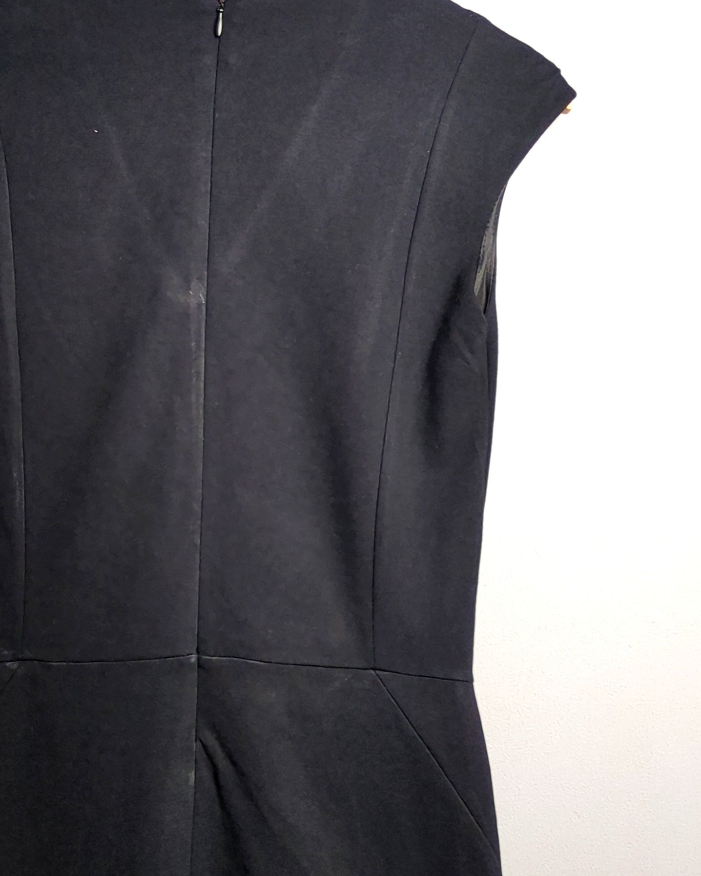 Mango Black V-Neck Dress