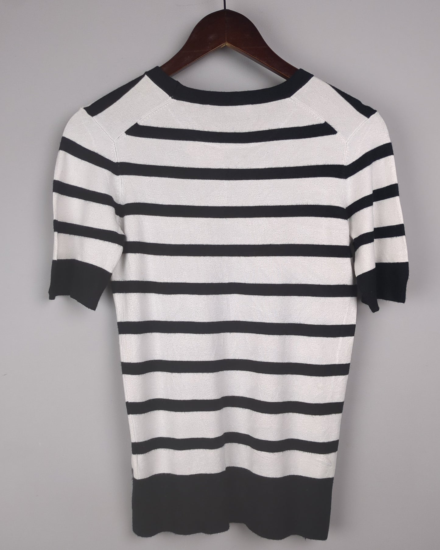 Zara White Striped Sweater