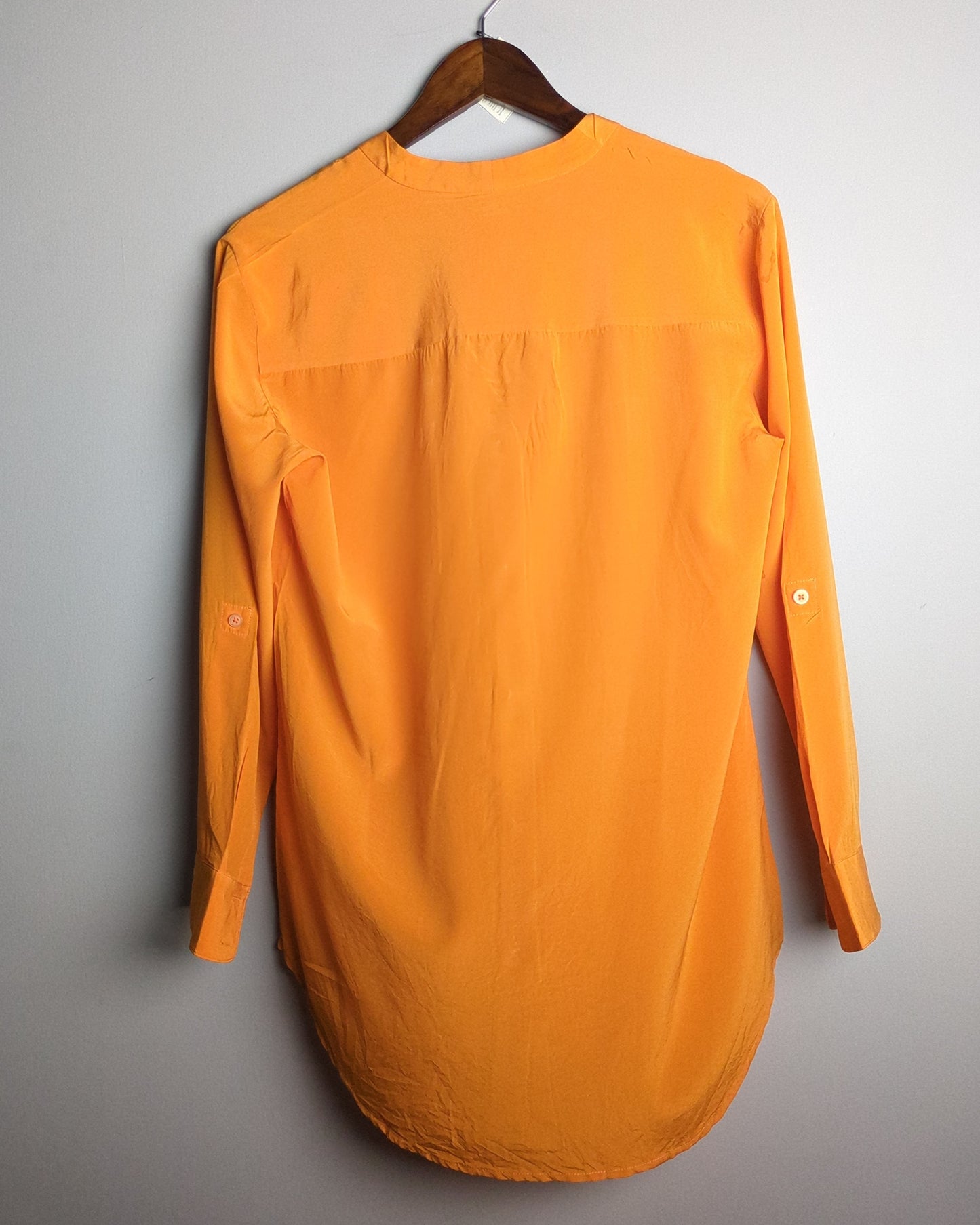 DKNY Orange Button-Down Blouse