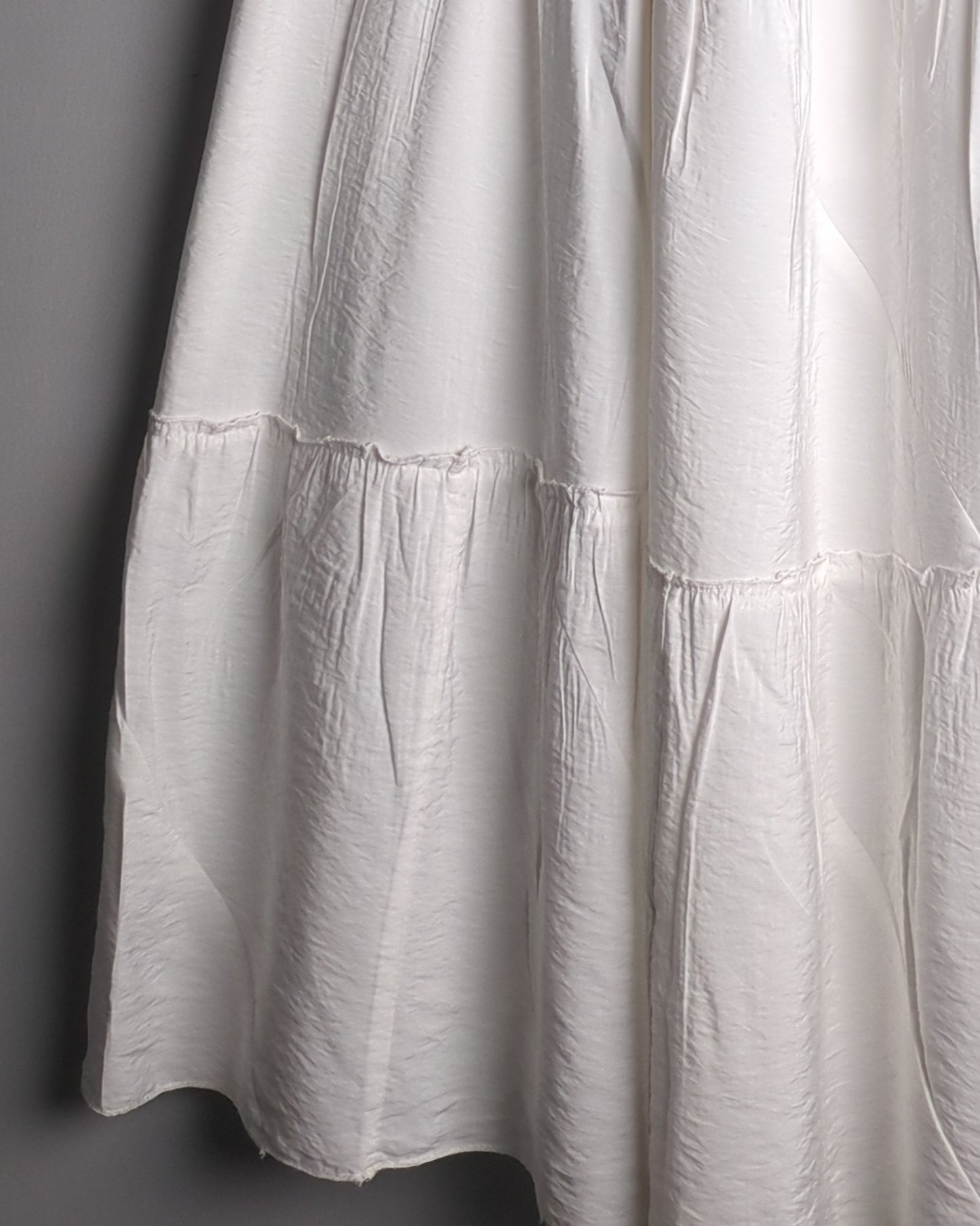 White Tiered Maxi