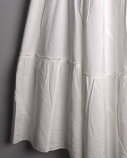 White Tiered Maxi