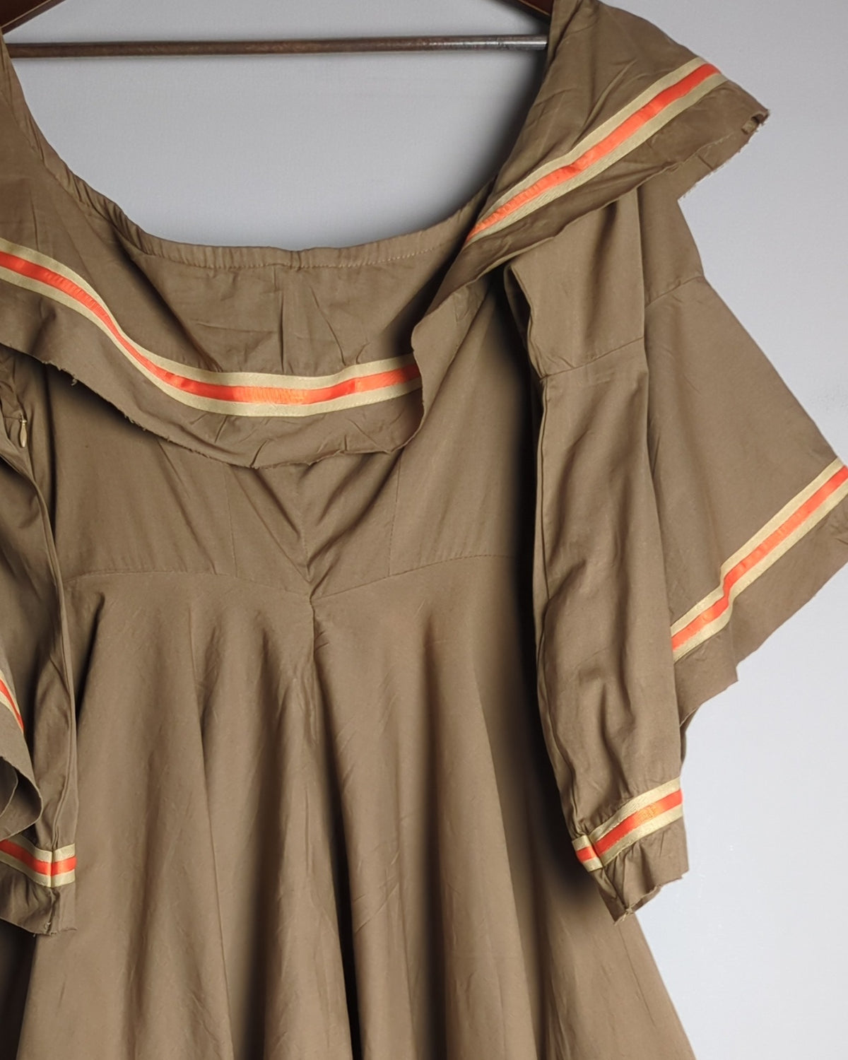 Mehaka Mirapuri Couture Brown Ruffle Dress
