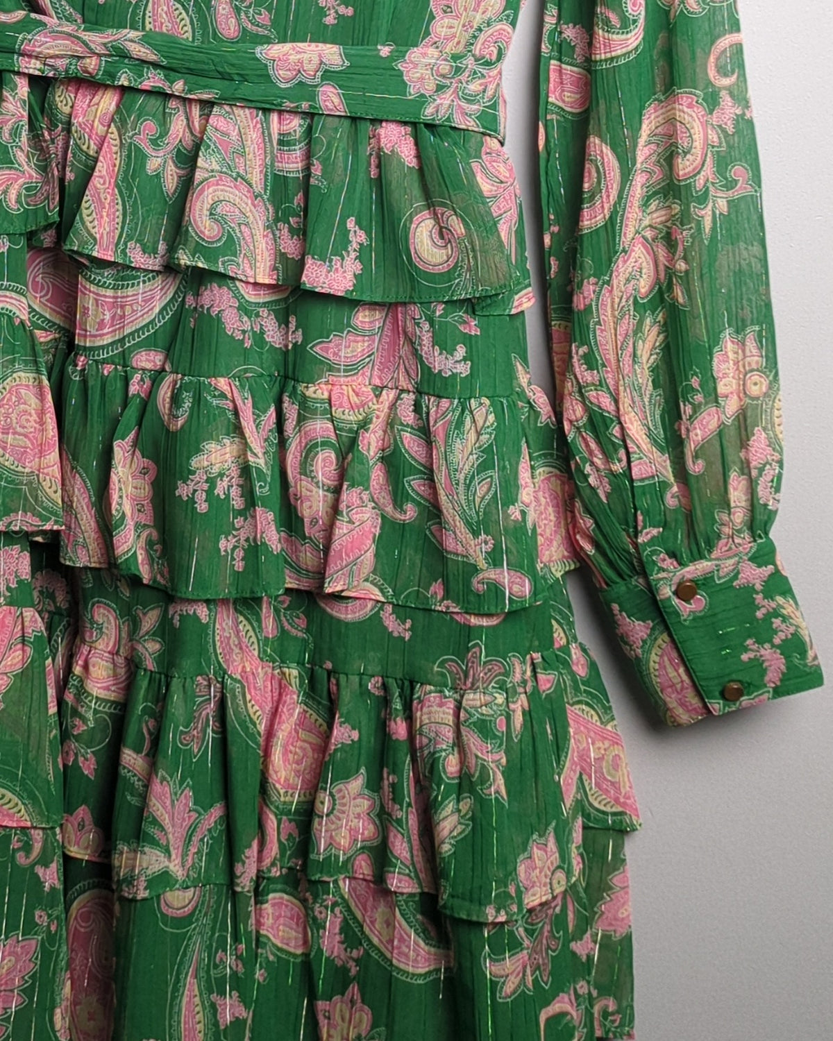 Twenty Dresses Green Paisley Dress