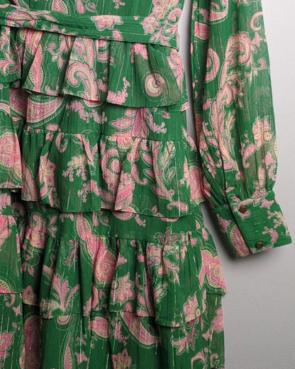 Twenty Dresses Green Paisley Dress