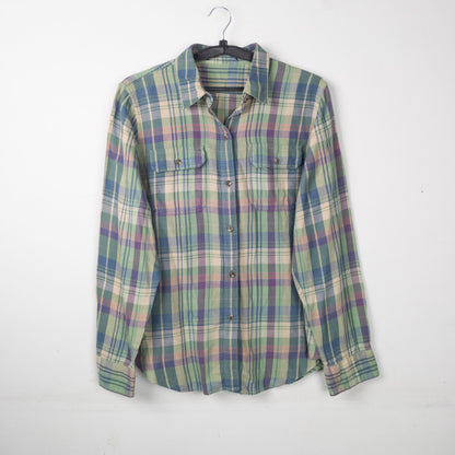 Plaid Button-Up Shirt