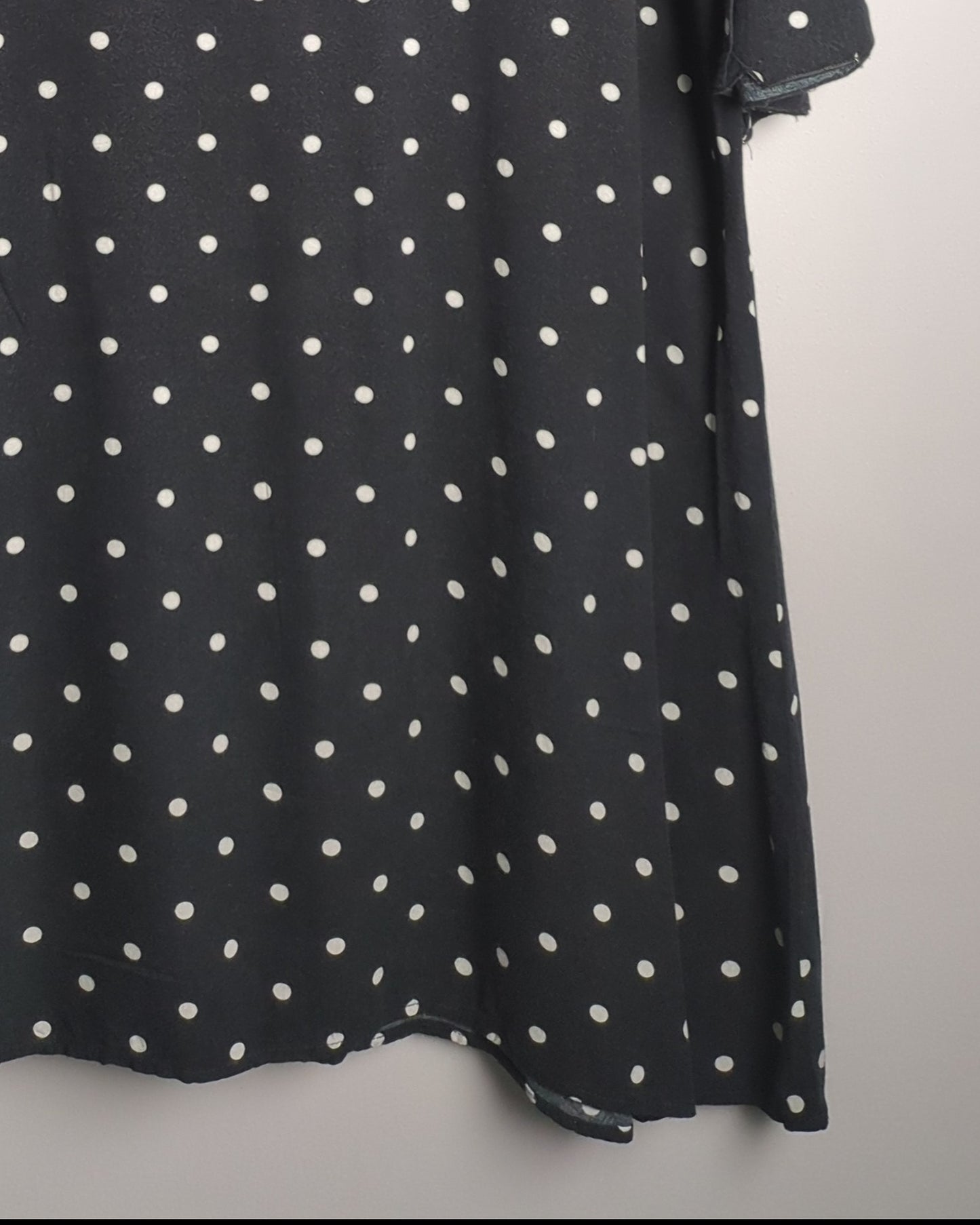 H&M Black Polka-Dot Dress