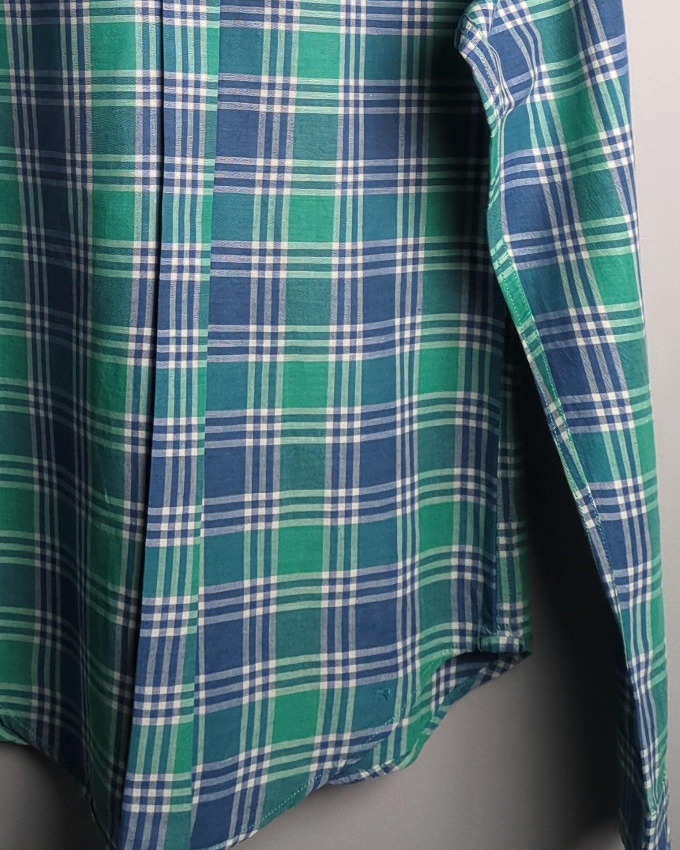 Levis Blue Plaid Shirt