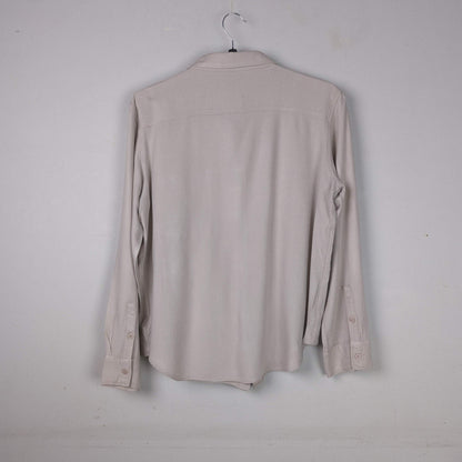 Latte Coloured Classic Button-Up Shirt