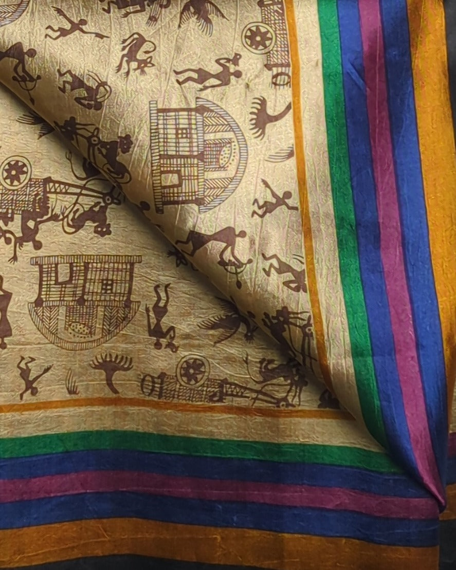 Black Silk Saaree