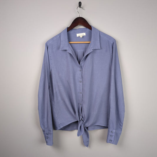 Periwinkle Tie-Front