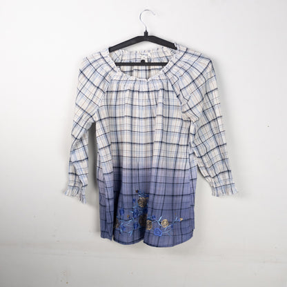 Plaid Floral Tunic