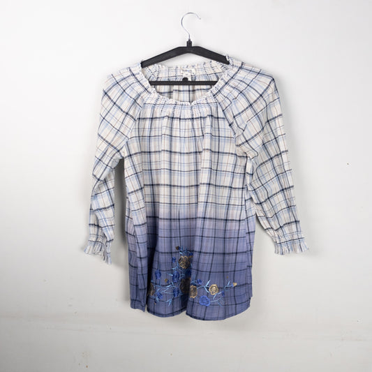 Plaid Floral Tunic