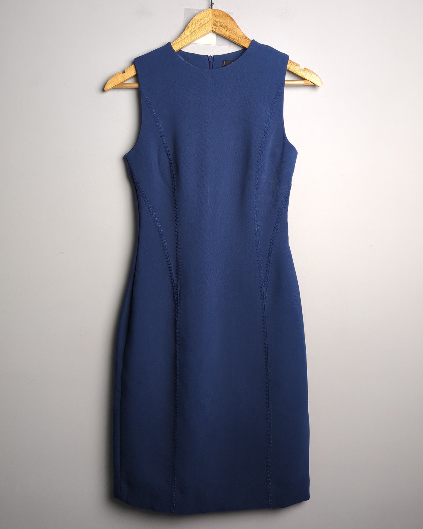 Mango Blue Sleeveless Sheath