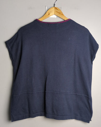 Cotton World Blue Casual Top