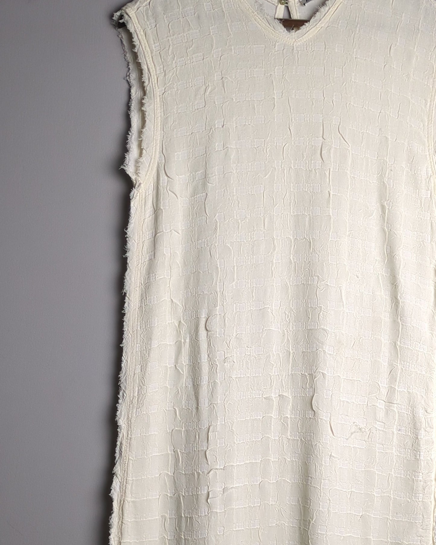 Zara White Sleeveless Tunic