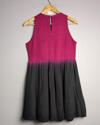 Shaye Wine Smocked Dress