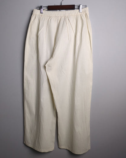 Beige Linen Trousers