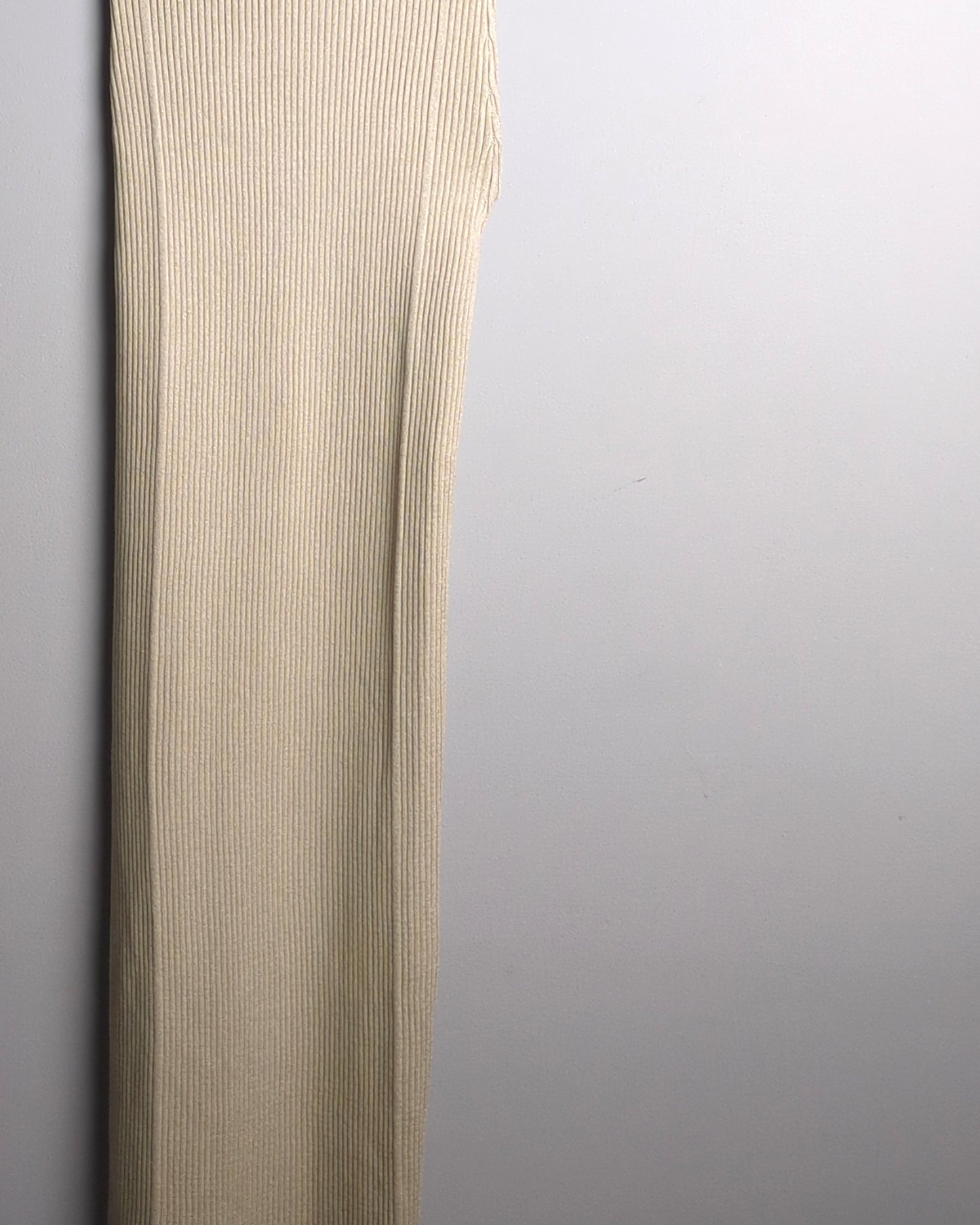 Zara Beige Ribbed Dress