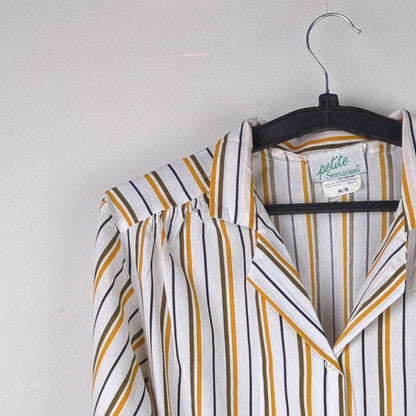 Striped Button-Up Shirt