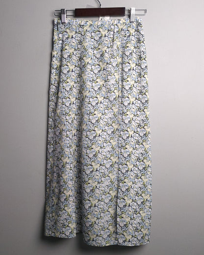 H&M Blue Floral Skirt