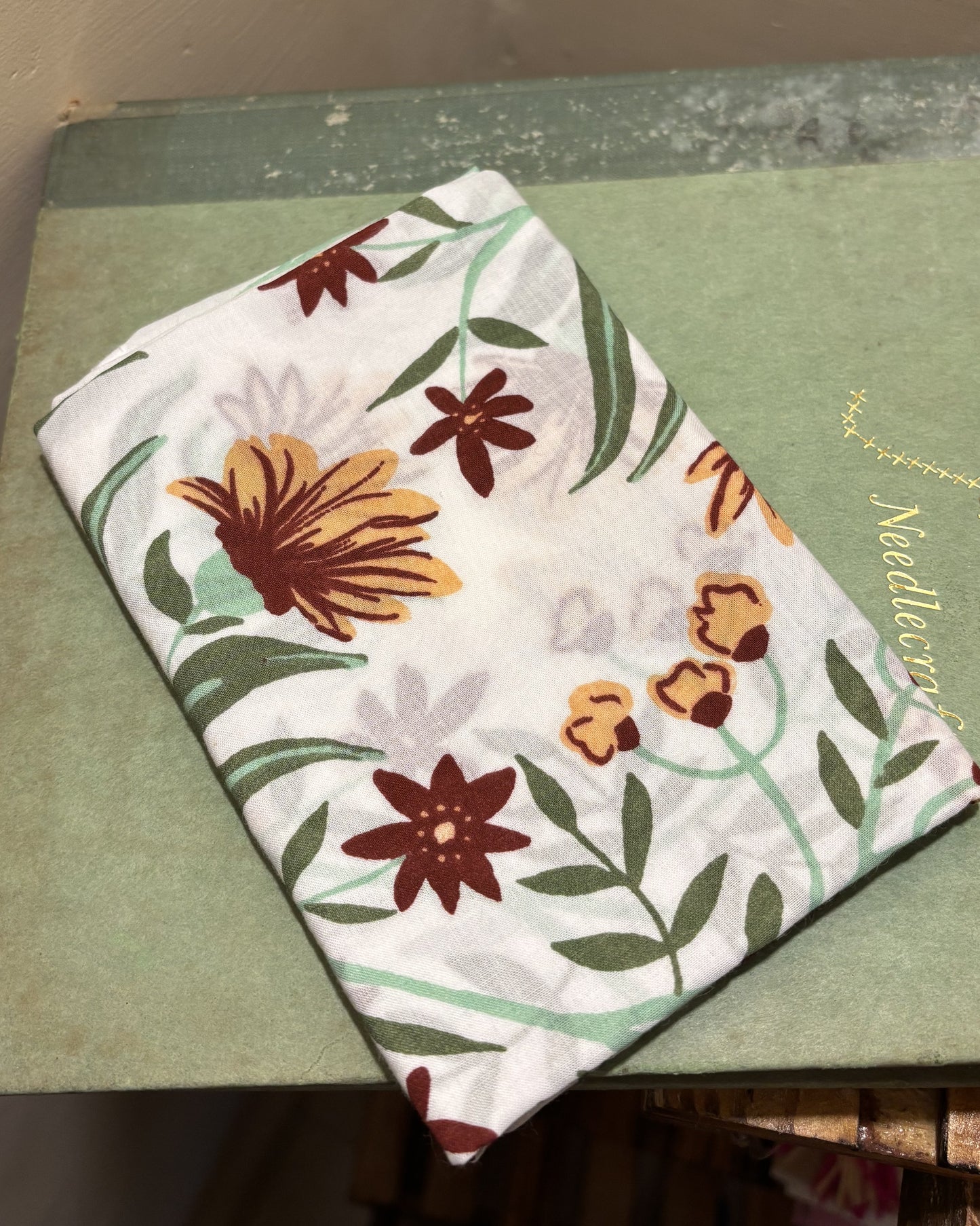 White Floral Bandana