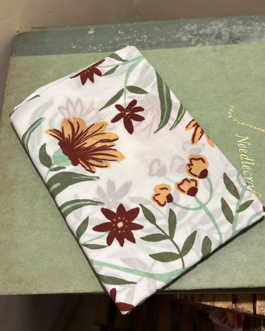 White Floral Bandana