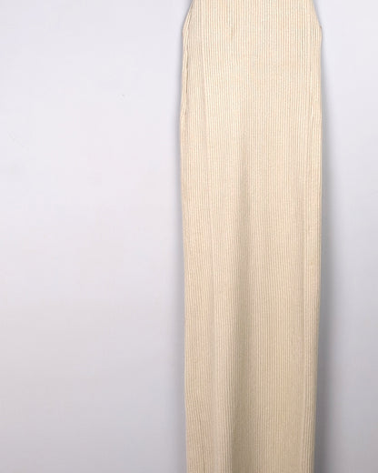 Zara Beige Ribbed Dress