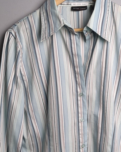 Nelson Eva Blue Button Shirt