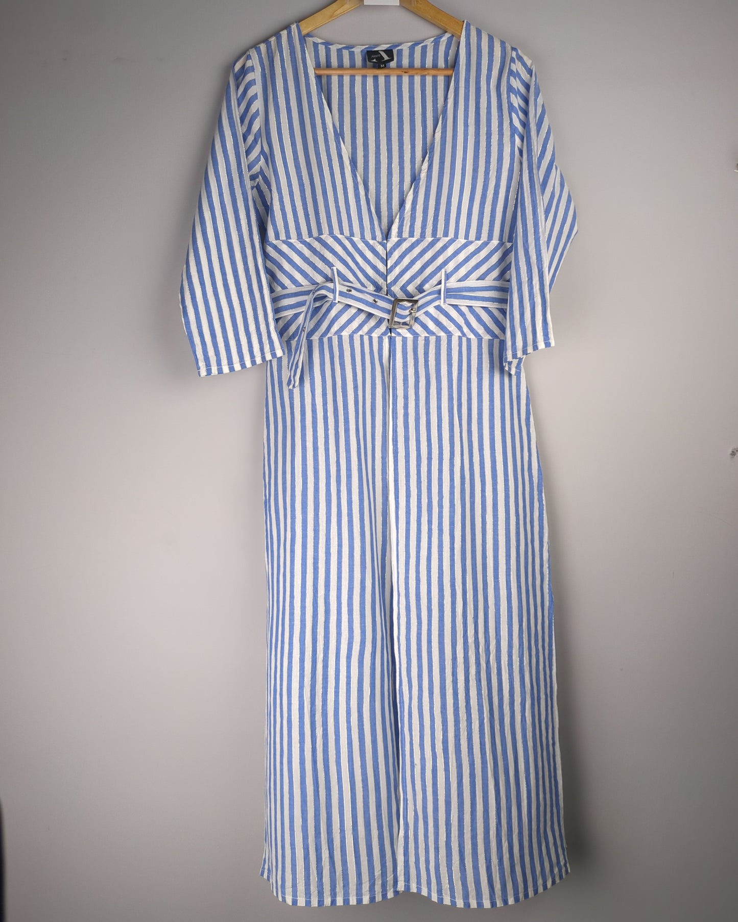 Alaya Blue Striped Jumpsuit