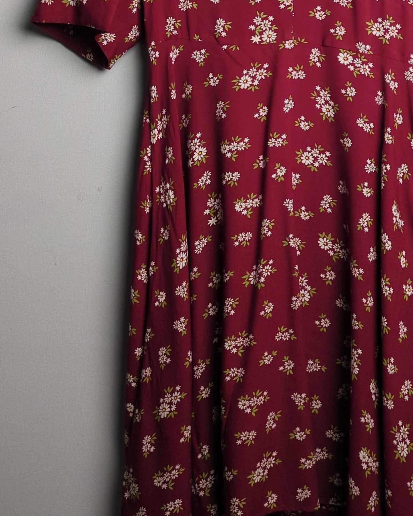 Cover Story Wine Floral Dress