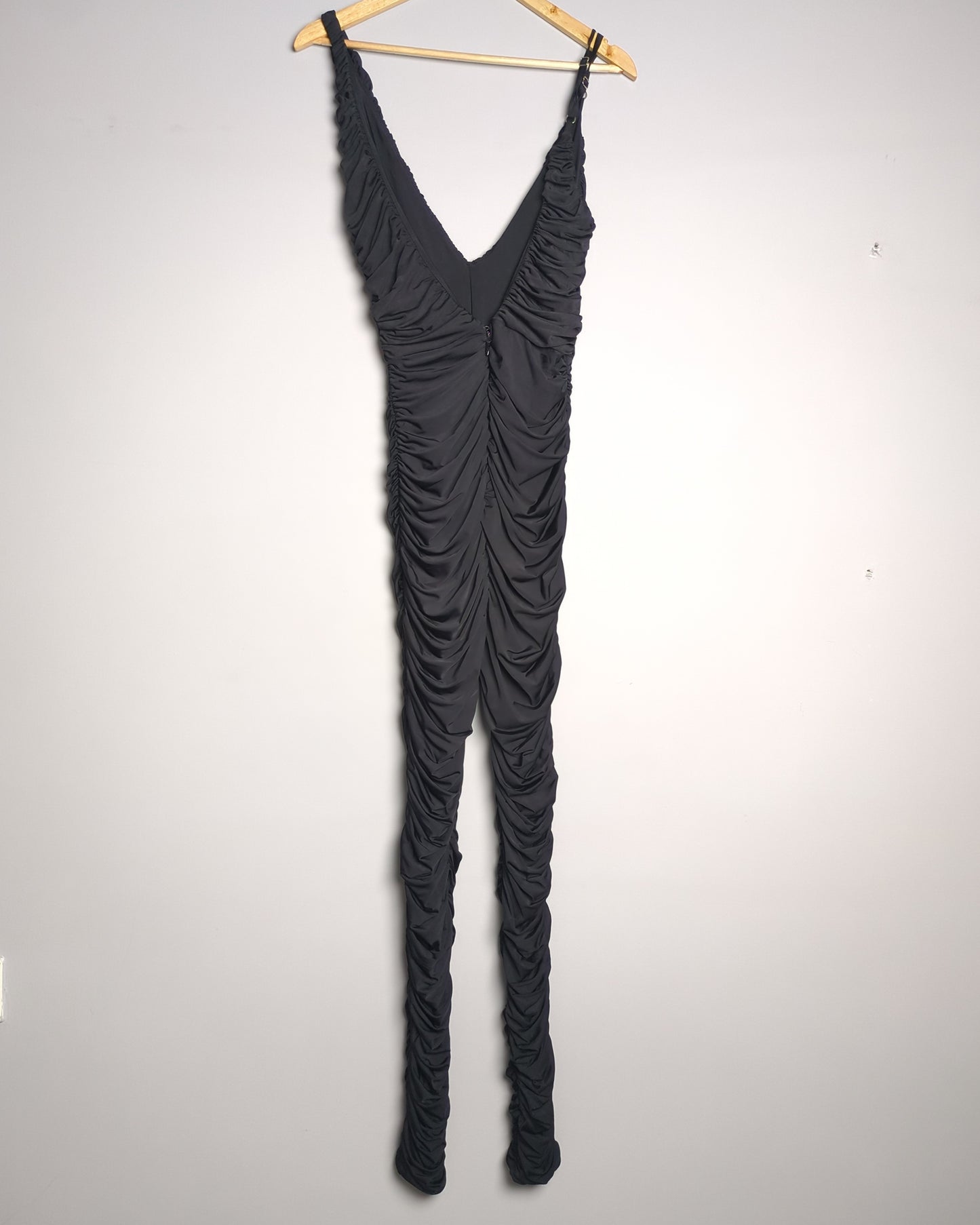 House Of CB Black Ruched Jumpsuit