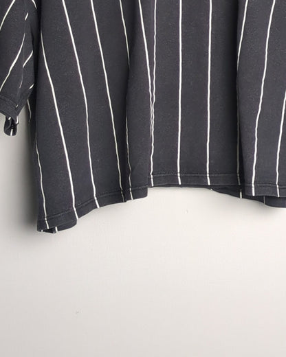 H&M Black Striped Top