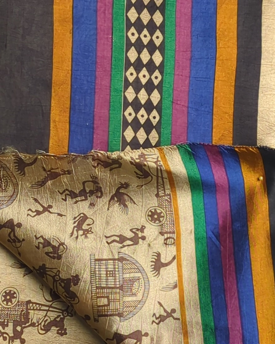 Black Silk Saaree