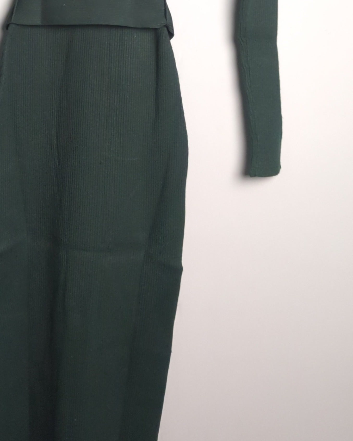 Forever New Green Ribbed Dress