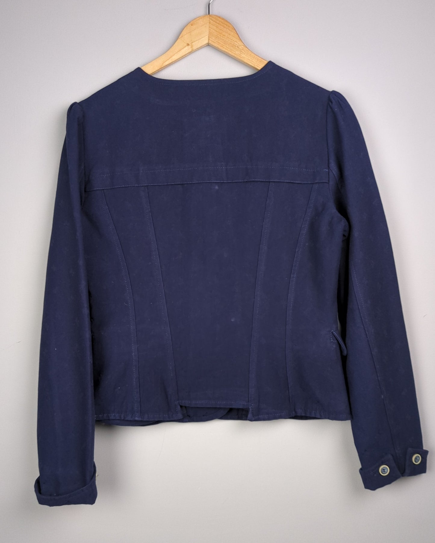 Mango Blue Shrug Shacket