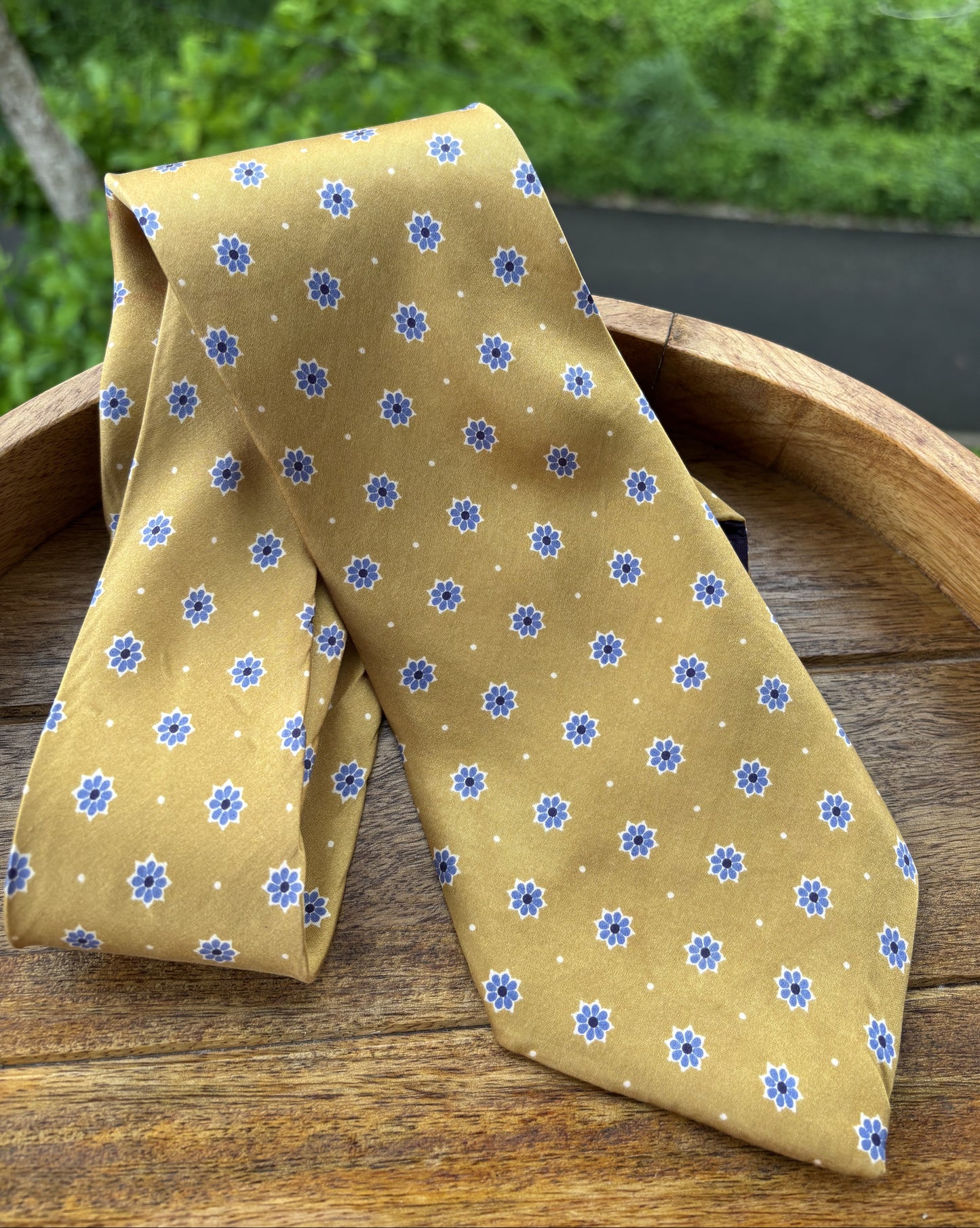 Chaps Beige Floral Silk Necktie