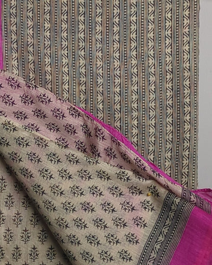 Pink Silk Saaree