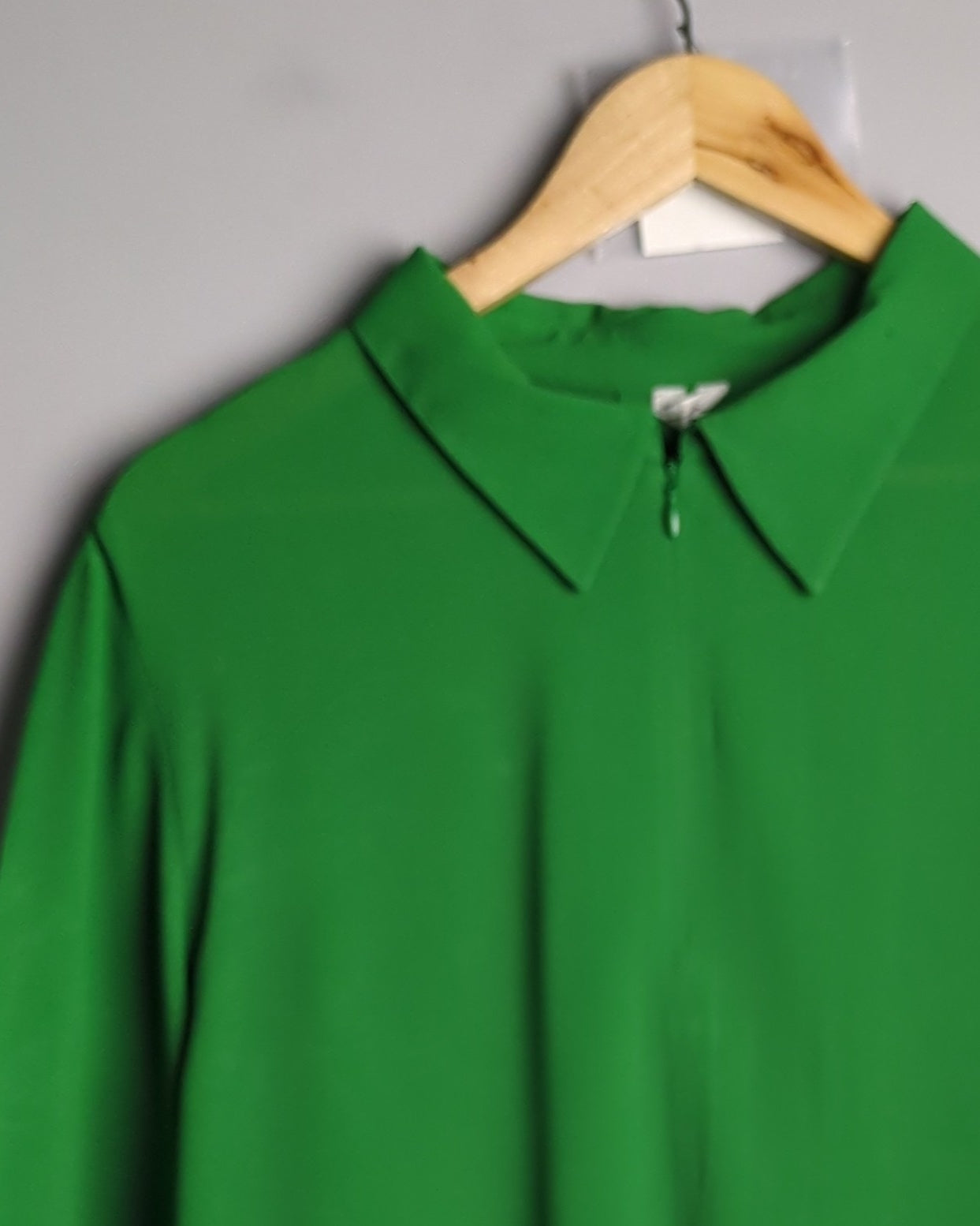 Arket Green Collared Blouse