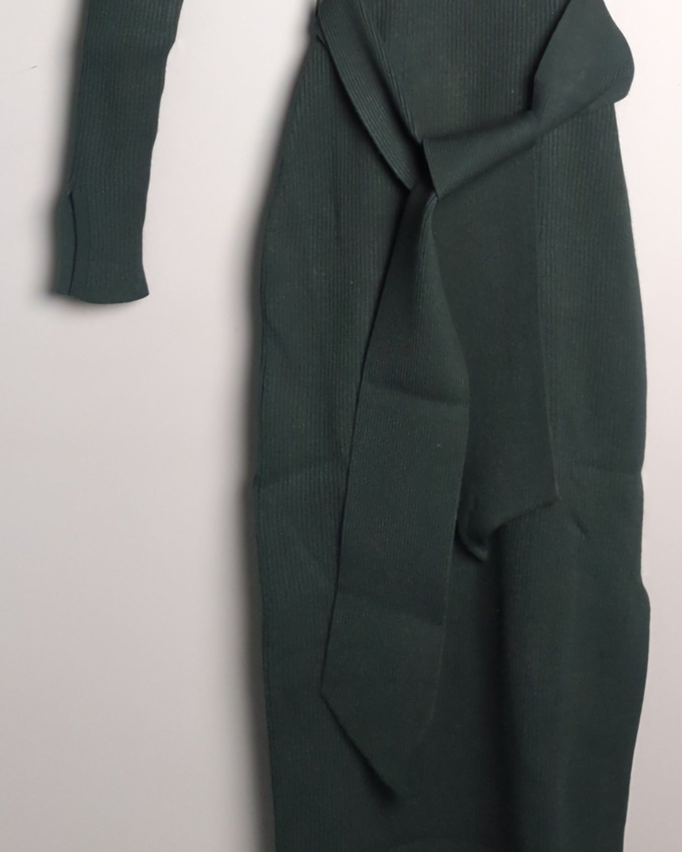 Forever New Green Ribbed Dress