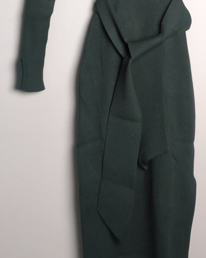 Forever New Green Ribbed Dress