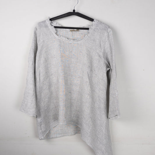 Grey Striped Top