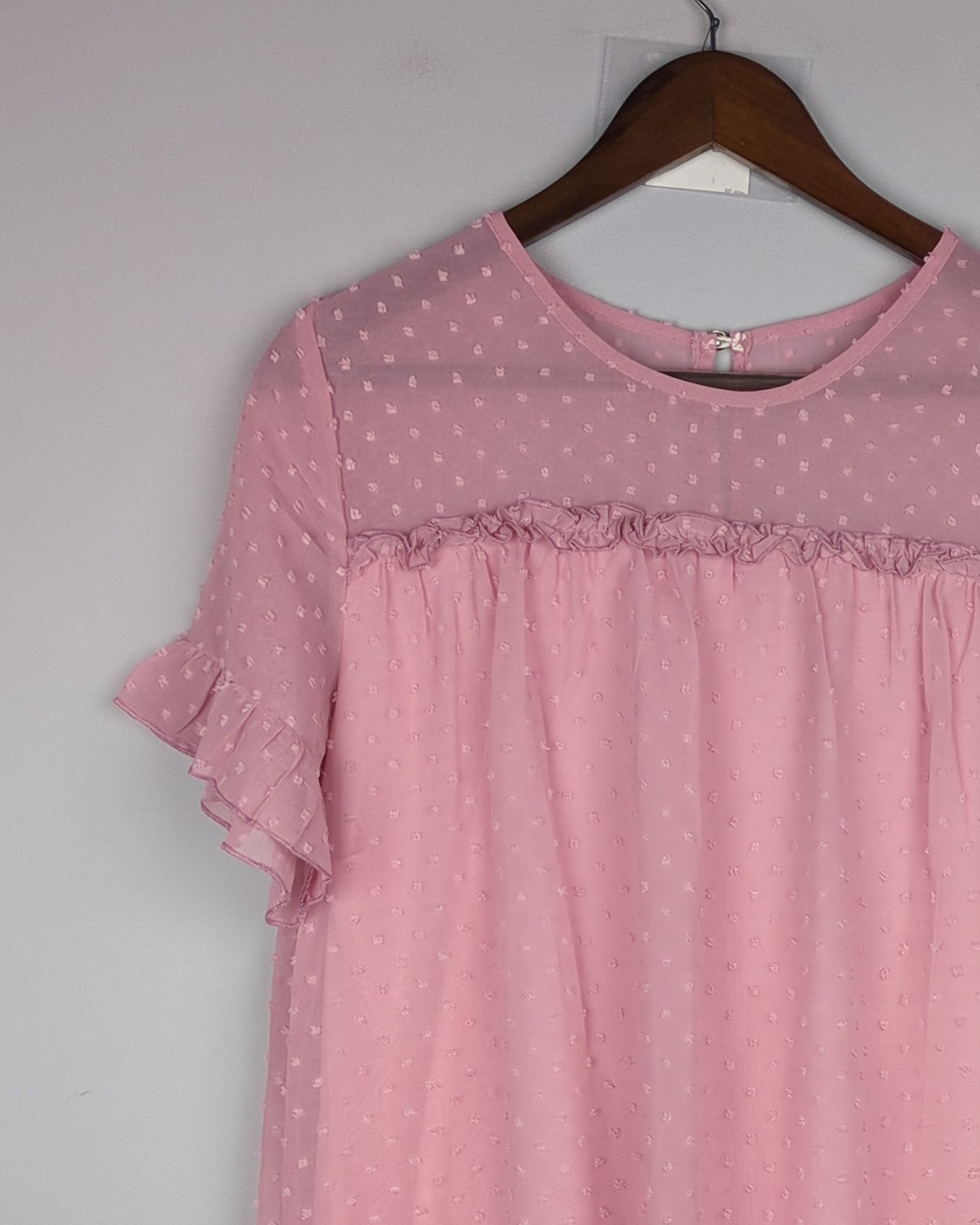 Urbanic Pink Chiffon Blouse
