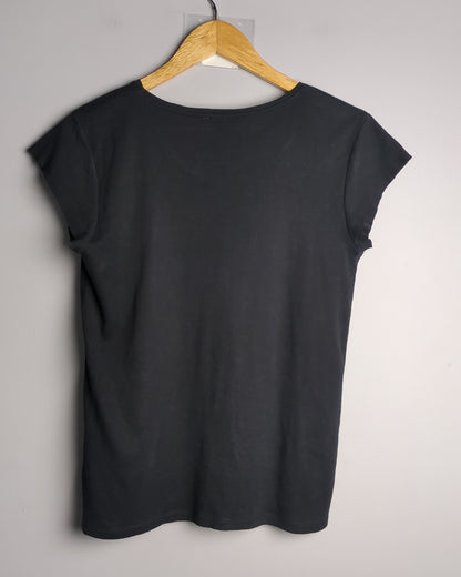 Zara Black Crewneck Tee