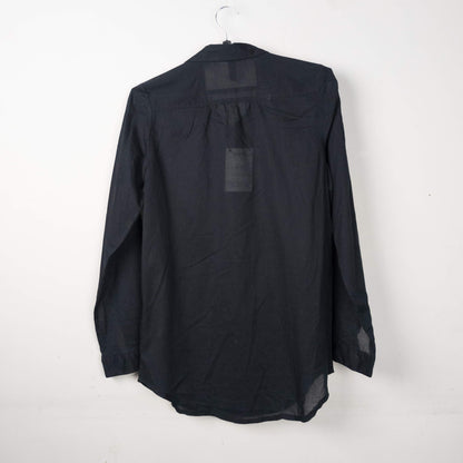 Black Long Sleeve Button-Down Shirt