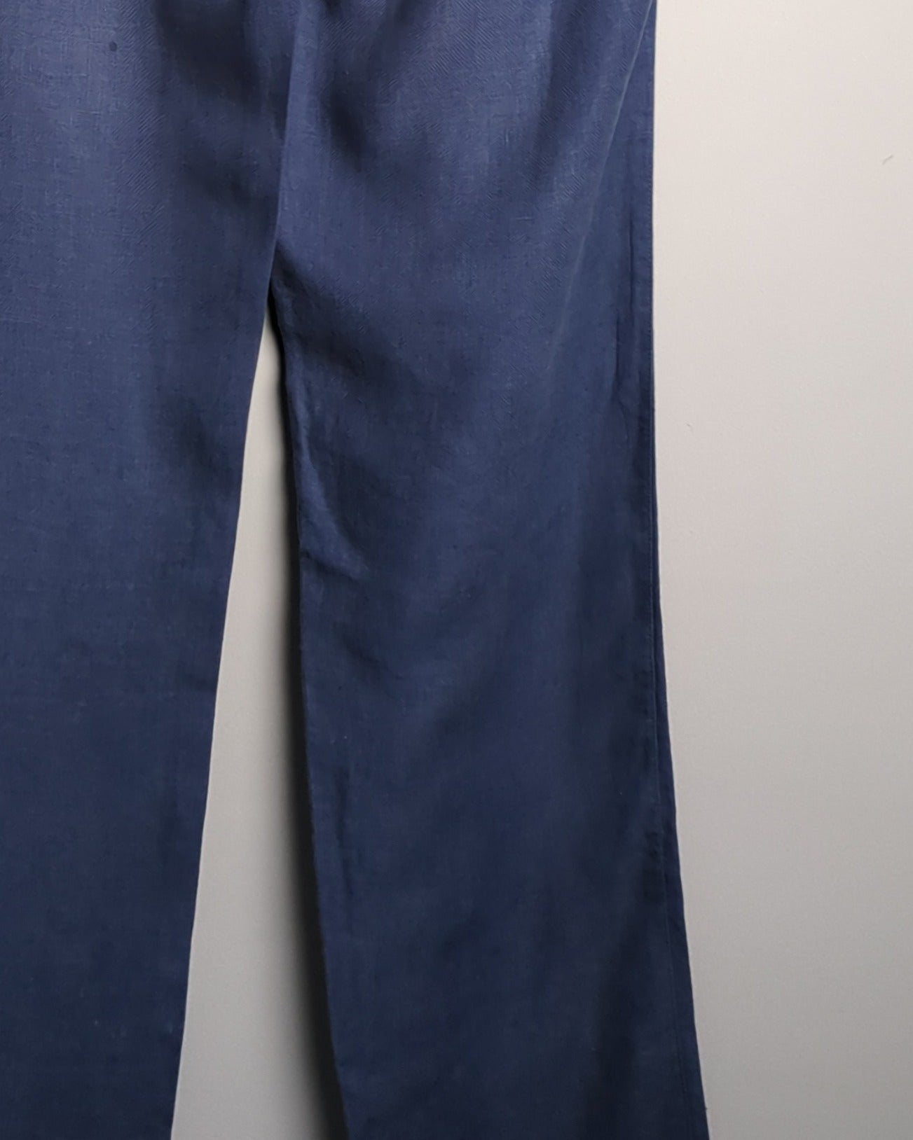 Cotton World Blue Linen Trousers